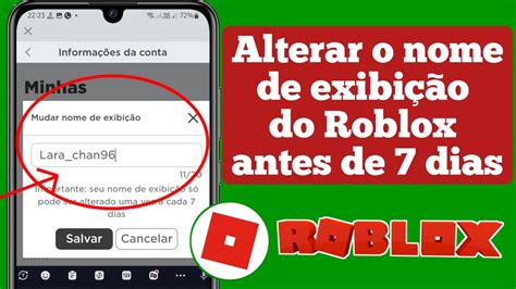 Como Mudar O Nome No Roblox Antes Dos 7 Dias Como Mudar Nome De