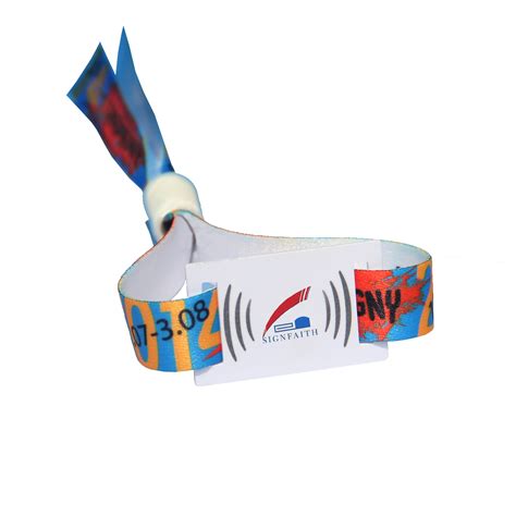 ISO14443A Ultralight NFC Woven Fabric Wristband Fabric Woven RFID