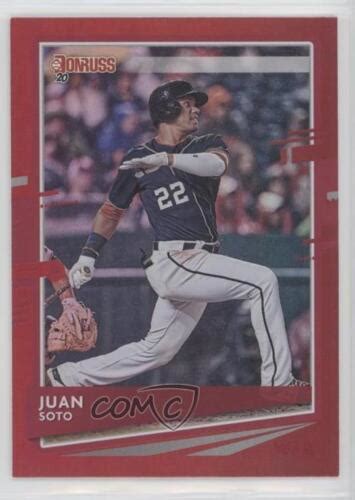 2020 Panini Donruss Photo Variation Holo Red Juan Soto Navy Jersey