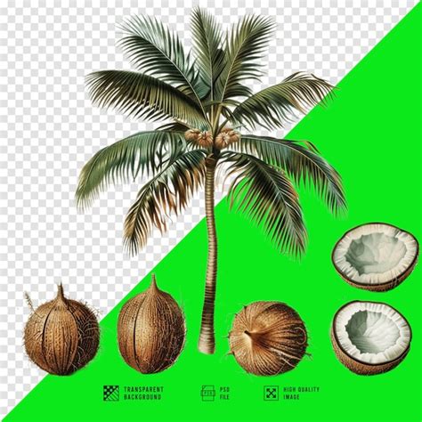 HD Quality Images Of Coconuts Without Background Premium AI Generated PSD