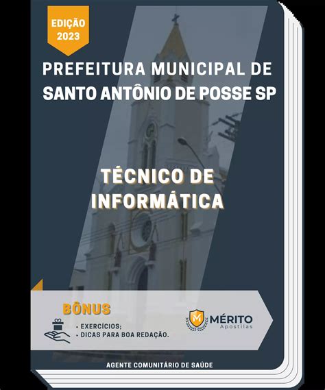 Apostila Técnico De Informática Prefeitura de Santo Antônio de Posse SP