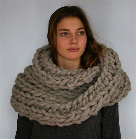 Chunky Knit L Eleni Scarf Naturalwoolknits Hand Knit Scarf