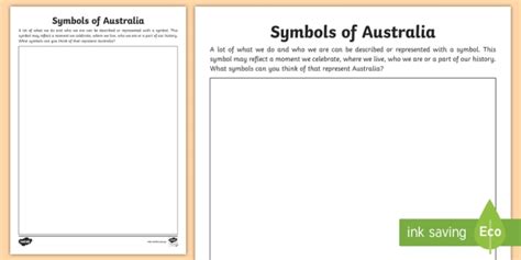 Symbols Of Australia Worksheet Teacher Made