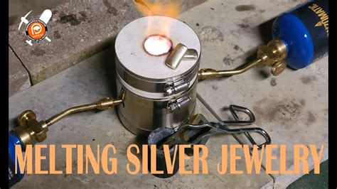 Melting Silver Silver Jewelry Into Bars Youtube