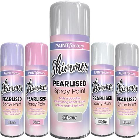 Classic Signature 1 X Pearlised Shimmer Silver Spray Paint 400ml Use