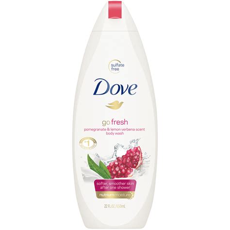 Dove Go Fresh Body Wash Revive Pomegranate Lemon Verbena Scent 22