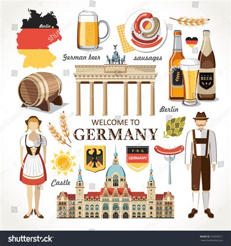 Welcome Germany Set Stock Vector (Royalty Free) 318550511