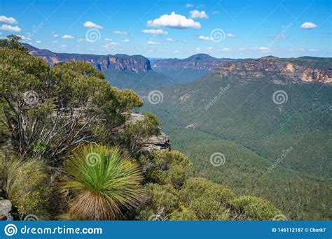 Pulpit Rock Lookout Blue Mountains National Park Australia 24 Stock