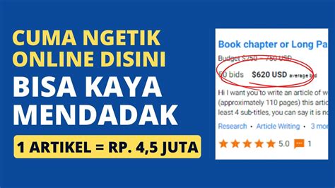 Ngetik Online Dibayar Jutaan Rupiah Per Tulisan Cara Dapat Uang Dari