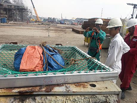 helideck perimeter net safety net testing  replacement