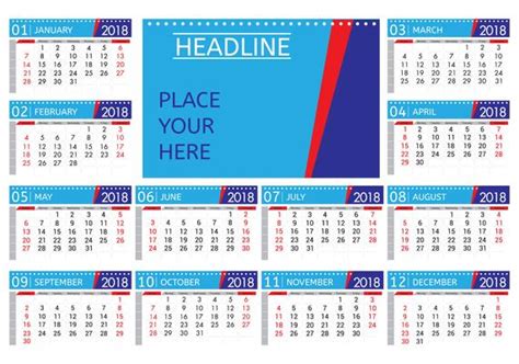 monthly calendar vector art icons  graphics