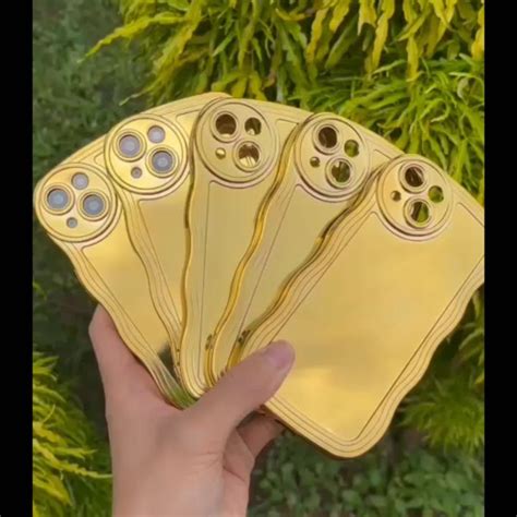 DSA Case Gold Gelombang Casing Hp Untuk INFINIX SMART 5 6 PLUS HOT 9 10