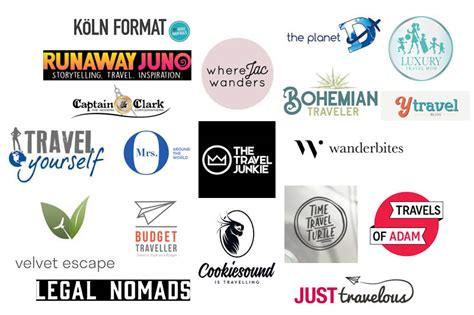 40 Best Travel Blogs Logo Designs The Travel Junkie