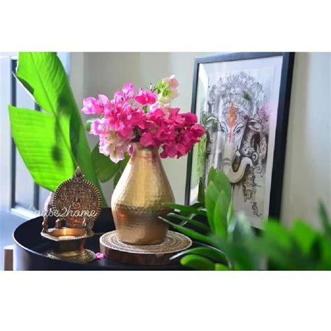 Iron 9 Inch Matte Gold Hammered Pear Flower Pot At Rs 270 In Moradabad