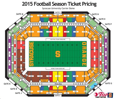 Syracuse Stadium Seating Chart Stadium Seating Chart