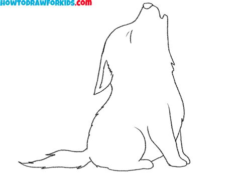 How To Draw A Wolf Howling Step By Step Easy