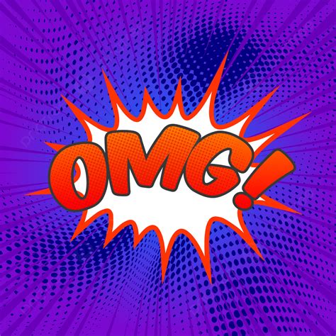 Omg Pop Art Comic Book Background Comic Book Background Vector