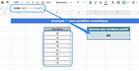 Google Sheets Comment Utiliser La Fonction Somme Si Sumif