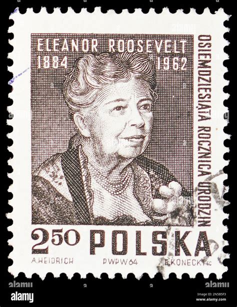 Moscow Russia February Postage Stamp Printed In Poland