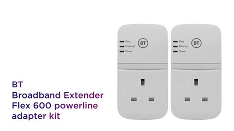 Bt Broadband Extender Flex 600 Powerline Adapter Kit Product Overview