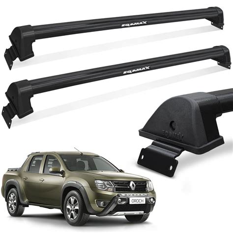 Rack De Teto Duster Oroch A Preto Eqmax General Car