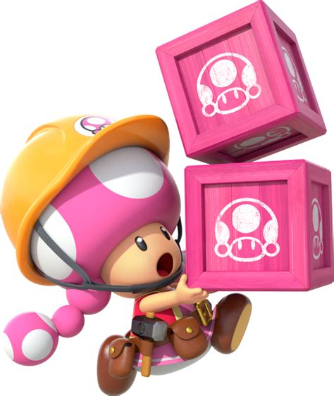 File Builder Toadette Run Png Super Mario Wiki The Mario Encyclopedia