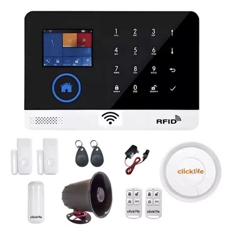 Alarma Wifi Casa Negocio Doble Sirena 15w Inalámbrica Kit 3