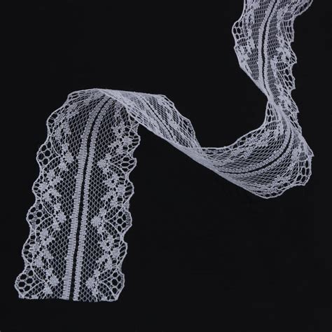 Buy Yd Vintage Embroidered Lace Edge Trim Ribbon Wedding Applique