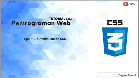 CSS 2 Sintaks Dasar CSS YouTube