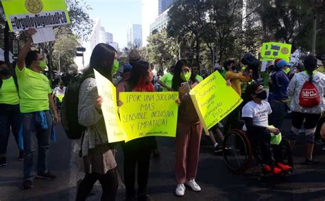 Marchan Personas Con Discapacidad En CdMx Grupo Milenio