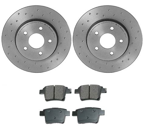 Jaguar Disc Brake Pad And Rotor Kit Rear Mm Xtra Ceramic