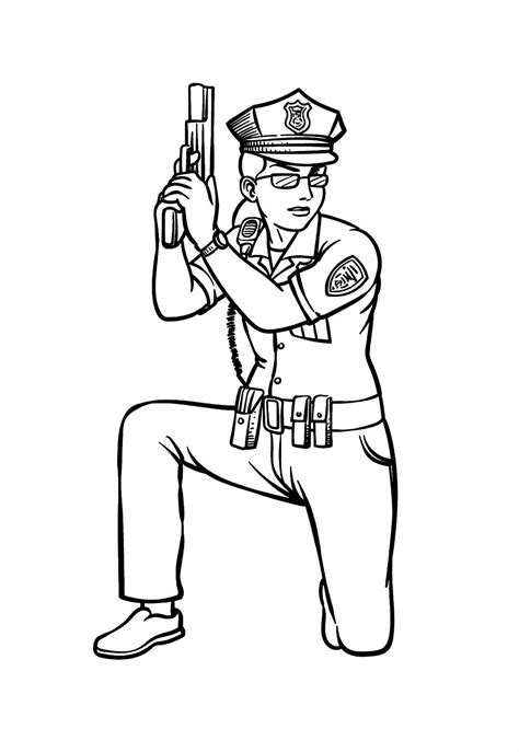 Desenhos De Policial Para Colorir - 8
