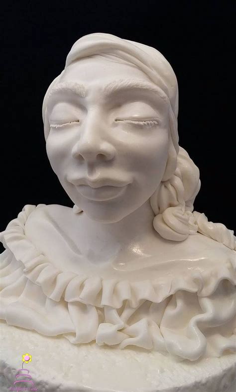 Totally White Fondant Sculpture Sculpture Art Statue