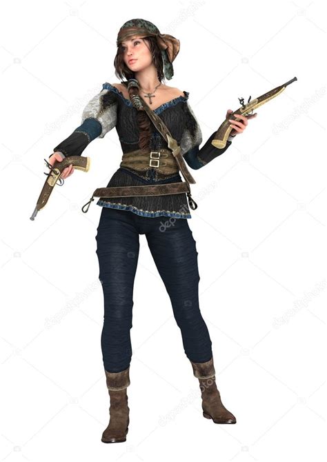 Female Pirate — Stock Photo © Photosvac 68391047