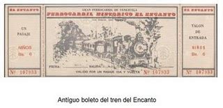 Museo Digital Guaicaipuro Antiguo Boleto Del Tren Del Encanto