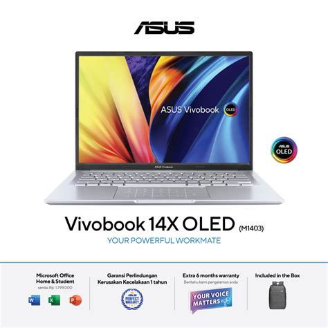 Asus Official Store Megacom Id Asus Vivobook X Oled M Qa Oleds