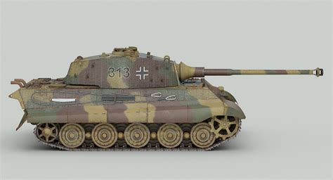 Ww German Tiger Tank D Model Turbosquid