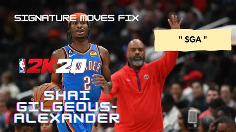 Shai Gilgeous Alexander Jumpshot And Signature Fix Full Edit Nba2k20 Mobile Youtube