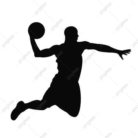 Basketball Dunk Silhouette Transparent Background, Dunk Sport ...