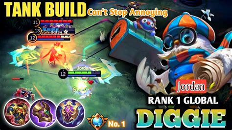 Tank Build Diggie Best Build 2022 Gameplay Top 1 Global Diggie 2022