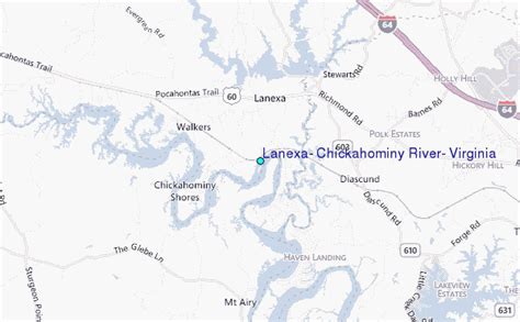 Lanexa Chickahominy River Virginia Tide Station Location Guide