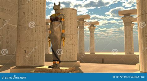 God Bastet Temple Royalty-Free Stock Image | CartoonDealer.com #242574568