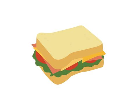 Vector Sandwich Emoji Design Svg  Png Eps Etsy