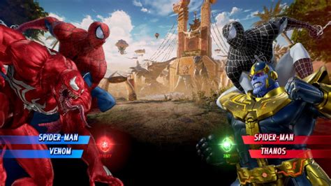 Spiderman Venom V S Spiderman Thanos Very Hard AI Marvel Vs Capcom