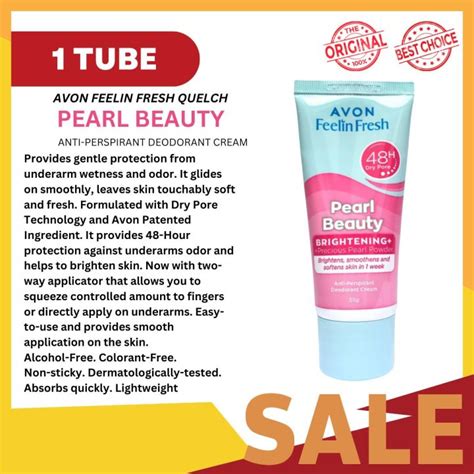 Feelin Fresh Pearl Beauty Deo Quelch G Tube Avon Products On