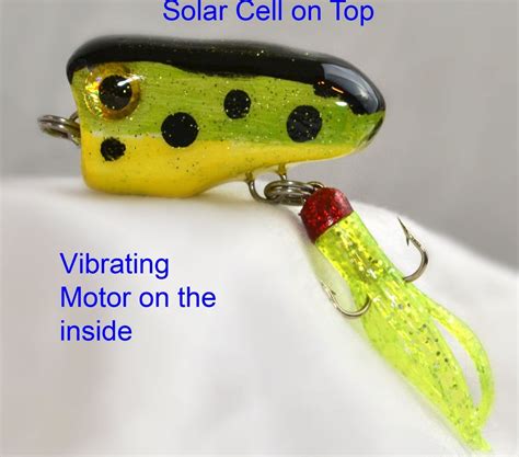 Solar Powered Vibrating Top Water Fishing Lure Fishing Knots Fishing