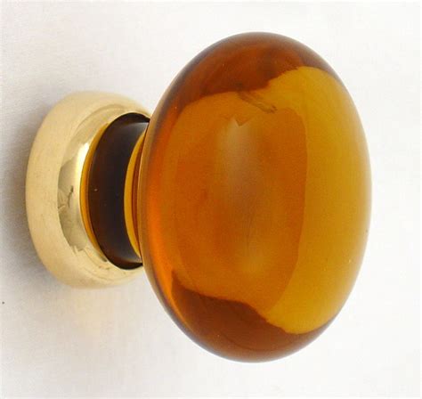 Amber glass cabinet knobs - Traditional - Doorknobs - Other - by Merlin Glass