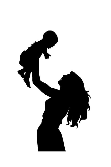 mother and child silhouette clip art 10 free Cliparts | Download images ...