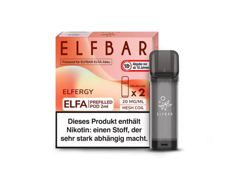 Elf Bar Elfa Elfergy Pod Mg Ml Alpha Steam Online Vape Shop