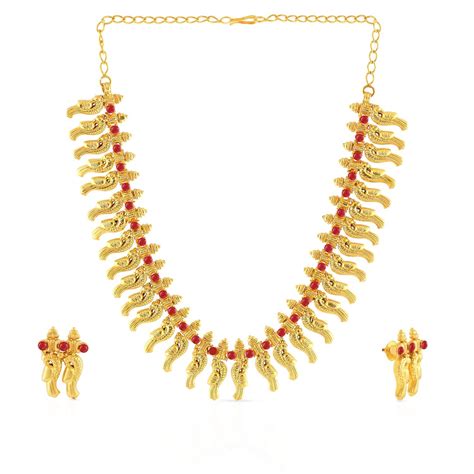 Buy Malabar Gold Necklace Set Nsdvdwl20nk07 For Women Online Malabar Gold And Diamonds